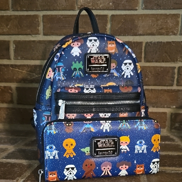 Loungefly | Bags | Loungefly Star Wars Chibi Characters Mini Backpack ...